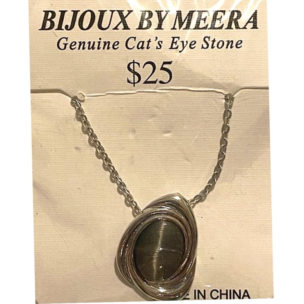 BIJOUX by Meera Cat's Eye Necklace  NEW